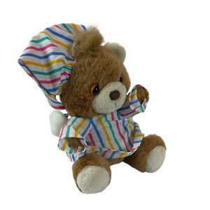 Vintage Prestige Sleepy Bedtime Bear Pajamas Plush Stuffed Toy Lovey 8"